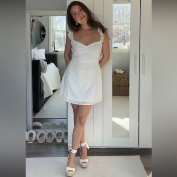 Landon Mini Dress White - Picture 5 of 7